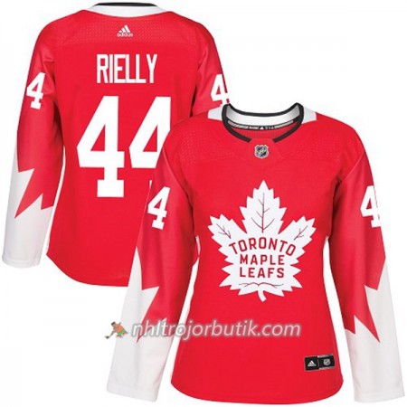 Dame Ishockey Toronto Maple Leafs Tröja Morgan Rielly 44 Adidas 2017-2018 Röd Alternate Authentic